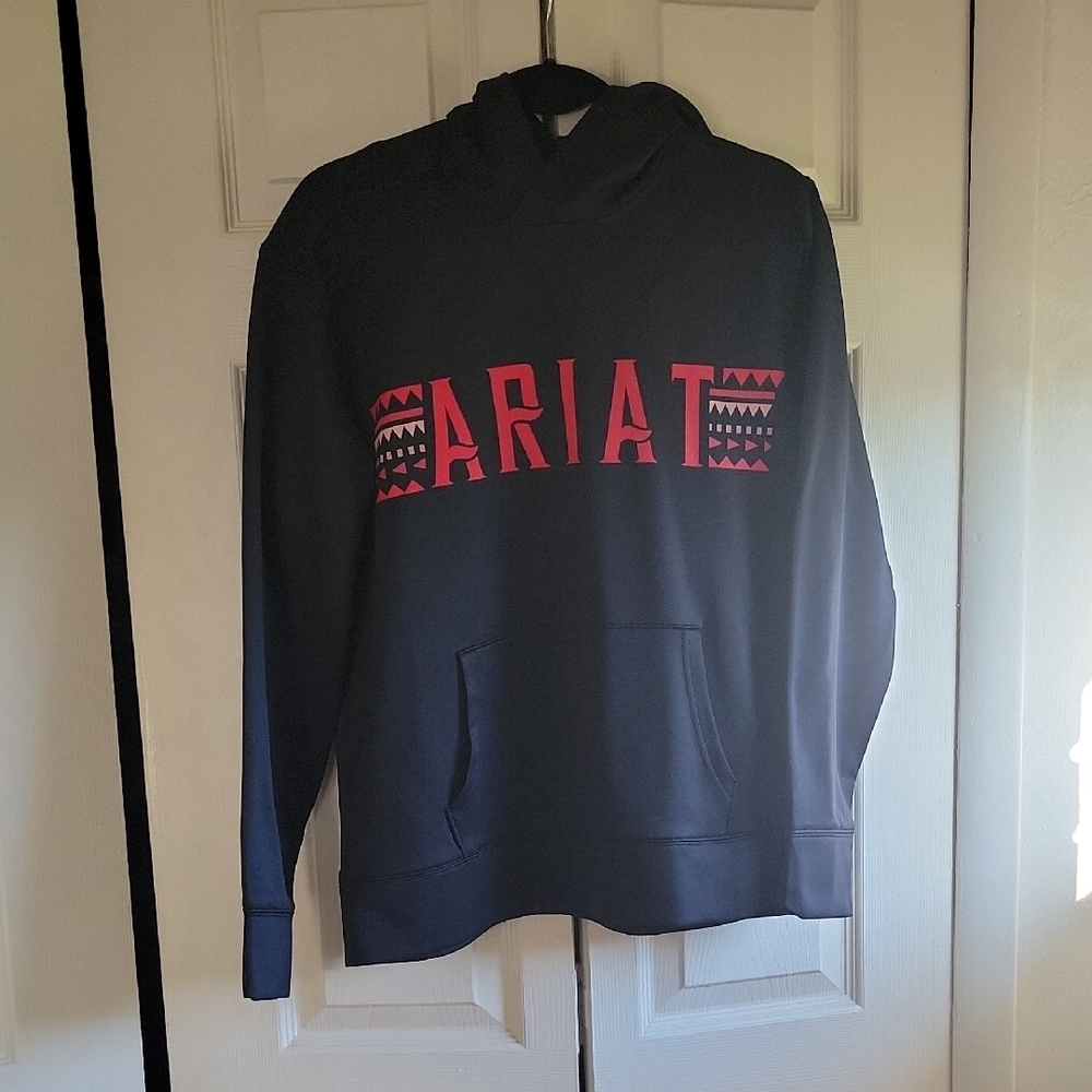 Ariat Black Hoodie with Red Highlights